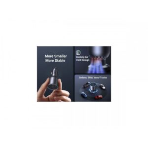 Ugreen 130W 3-Port Fast Car Char gray Auriculares, Ordenador portátil, Teléfono móvil, Portátil, Batería portátil, Teléfono Gris Encendedor de cigarrillos Auto Ugreen 130W 3-Port Fast Car Char gray Auriculares, Ordenador portátil, Teléfono móvil, Portátil, Batería portátil, Teléfono Gris Encendedor de cigarrillos Auto