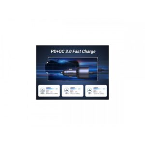 Ugreen 130W 3-Port Fast Car Char gray Auriculares, Ordenador portátil, Teléfono móvil, Portátil, Batería portátil, Teléfono Gris Encendedor de cigarrillos Auto Ugreen 130W 3-Port Fast Car Char gray Auriculares, Ordenador portátil, Teléfono móvil, Portátil, Batería portátil, Teléfono Gris Encendedor de cigarrillos Auto