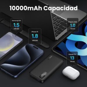 Ugreen 25742 batería externa Ión de litio 10000 mAh Negro