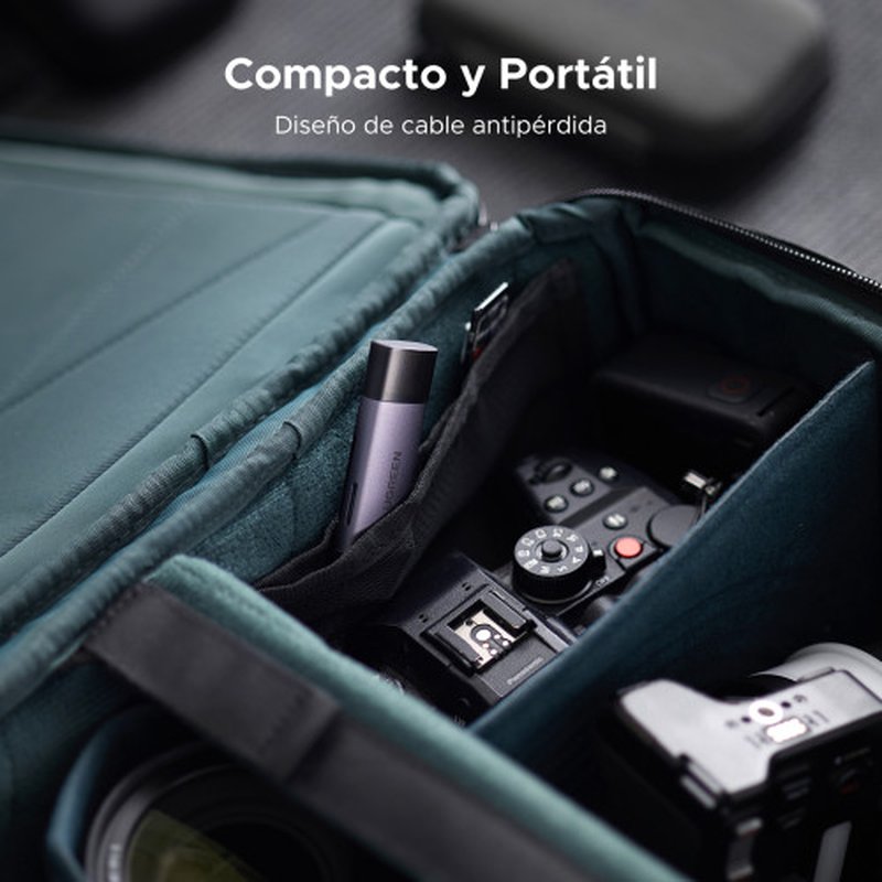 Ugreen 50706 lector de tarjeta USB/Micro-USB Plata Ugreen 50706 lector de tarjeta USB/Micro-USB Plata - Imagen 8