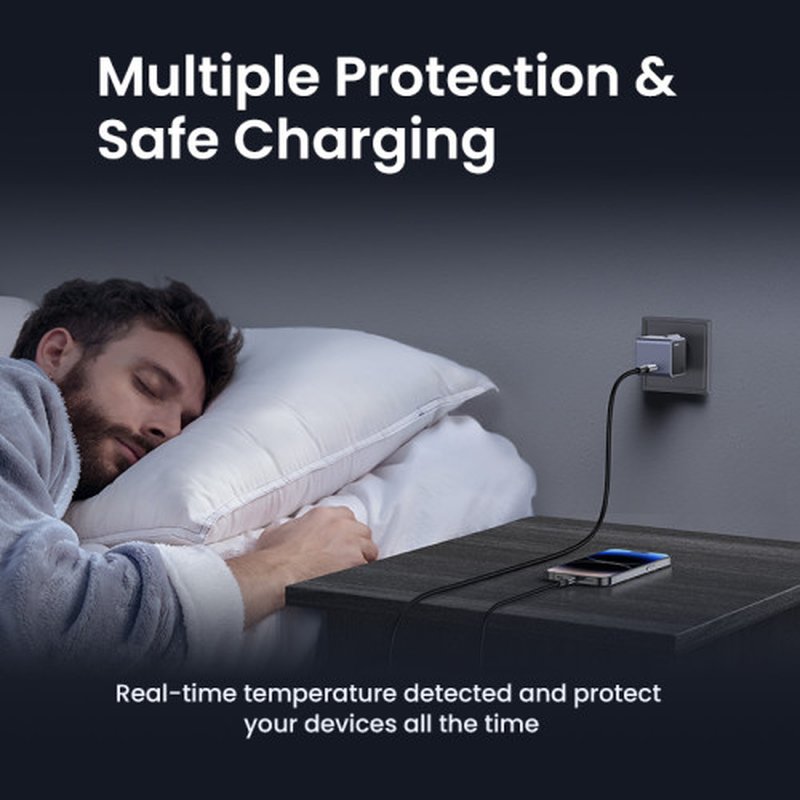 Ugreen Nexode S 30W USB-C GaN Fast Charger EU gray Teléfono móvil, Batería portátil, Teléfono Gris Corriente alterna Interior Ugreen Nexode S 30W USB-C GaN Fast Charger EU gray Teléfono móvil, Batería portátil, Teléfono Gris Corriente alterna Interior - Imagen 6