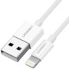 Ugreen cable USB 2.0 A lightning 2m, 5V/2.4A iPhone 7 / 7plus / 6S/ 6 / 6 Plus, iPhone 5s/5c/5, iPad Mini/Mini 2, iPad 1 m Blanco Ugreen cable USB 2.0 A lightning 2m, 5V/2.4A iPhone 7 / 7plus / 6S/ 6 / 6 Plus, iPhone 5s/5c/5, iPad Mini/Mini 2, iPad 1 m Blanco