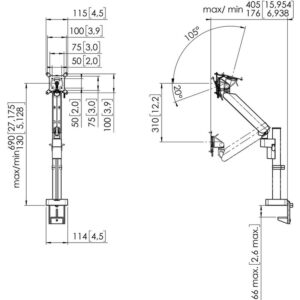 VOGELS SOPORTE (MOMO4127S) MONITOR ARM MOTION PLUS WHITE VOGELS SOPORTE (MOMO4127S) MONITOR ARM MOTION PLUS WHITE