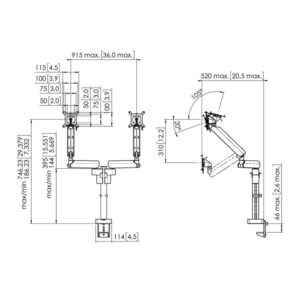 Alternative view of VOGELS SOPORTE (MOMO4237S) MONITOR ARM MOTION PLUS WHITE