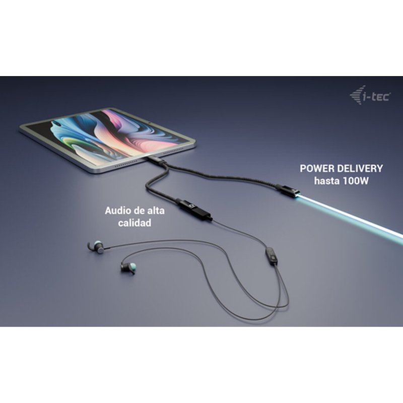 i-tec USB-C Cable Splitter Audio/Data + Power Delivery 100W i-tec USB-C Cable Splitter Audio/Data + Power Delivery 100W - Imagen 9