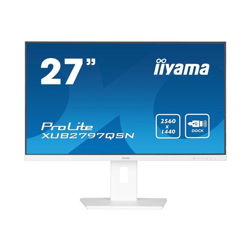 iiyama G-MASTER XUB2797QSN-W2 pantalla para PC 68,6 cm (27") 2560 x 1440 Pixeles 4K Ultra HD LED Blanco