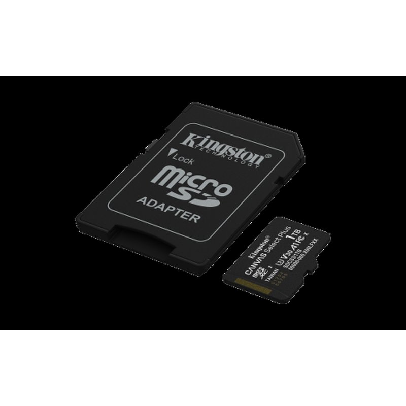 Kingston Technology 1TB microSDXC Canvas Select Plus Gen3 150MB/s A1 (Incluye adaptador de SD) Kingston Technology 1TB microSDXC Canvas Select Plus Gen3 150MB/s A1 (Incluye adaptador de SD) - Imagen 2