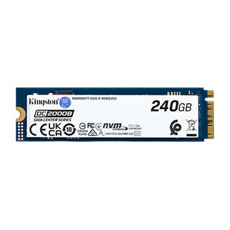 Kingston Technology DC2000B 240 GB M.2 PCI Express 4.0 NVMe 3D TLC Kingston Technology DC2000B 240 GB M.2 PCI Express 4.0 NVMe 3D TLC