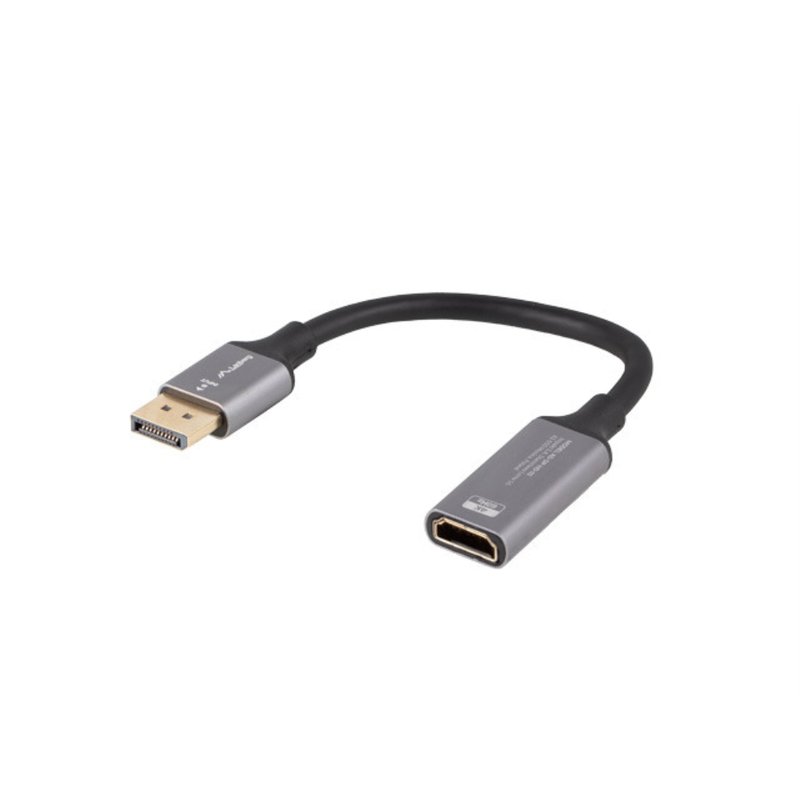 ADAPTADOR LANBERG 4K DISPLAYPORT MACHO/HDMI HEMBRA 20CM ADAPTADOR LANBERG 4K DISPLAYPORT MACHO/HDMI HEMBRA 20CM