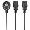 AISENS Cable Alimentacion CPU, CEE7/M-2xC13/H, Negro, 3.0m AISENS Cable Alimentacion CPU, CEE7/M-2xC13/H, Negro, 3.0m