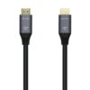 AISENS Cable HDMI V2.1 Ultra Alta Velocidad / HEC 8k@60Hz 48Gbps, A/M-A/M, Gris/Negro, 3.0m