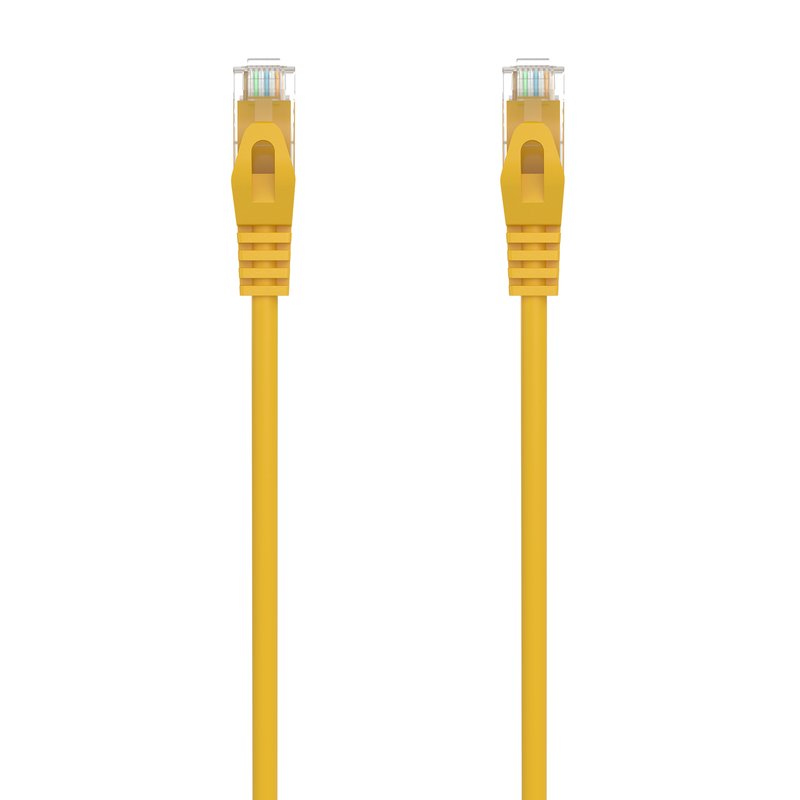 AISENS Cable de Red Latiguillo RJ45 LSZH Cat.6A 500 Mhz UTP AWG24, Amarillo, 3.0M