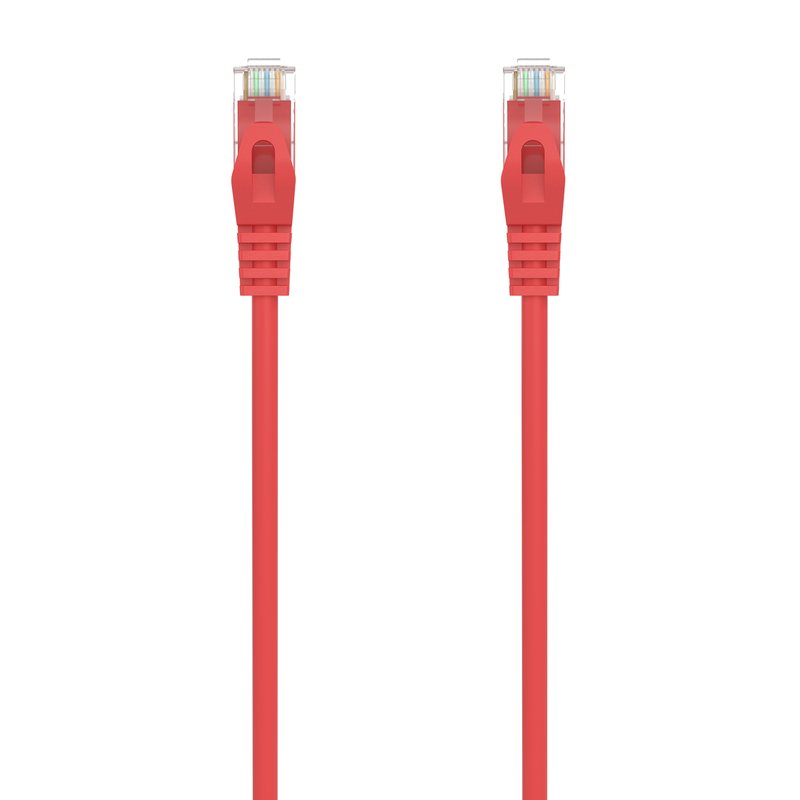 AISENS Cable de Red Latiguillo RJ45 LSZH Cat.6A 500 Mhz UTP AWG24, Rojo, 30CM