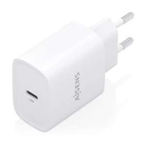 AISENS Cargador GaN 30W, 1xUSB-C PD3.0, Blanco