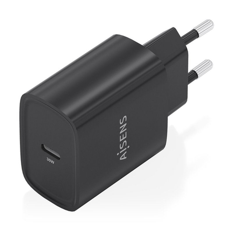 AISENS Cargador GaN 30W, 1xUSB-C PD3.0, Negro AISENS Cargador GaN 30W, 1xUSB-C PD3.0, Negro - Imagen 2
