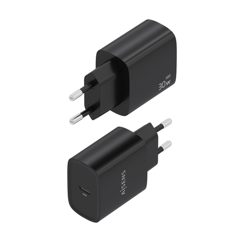 AISENS Cargador GaN 30W, 1xUSB-C PD3.0, Negro AISENS Cargador GaN 30W, 1xUSB-C PD3.0, Negro - Imagen 3