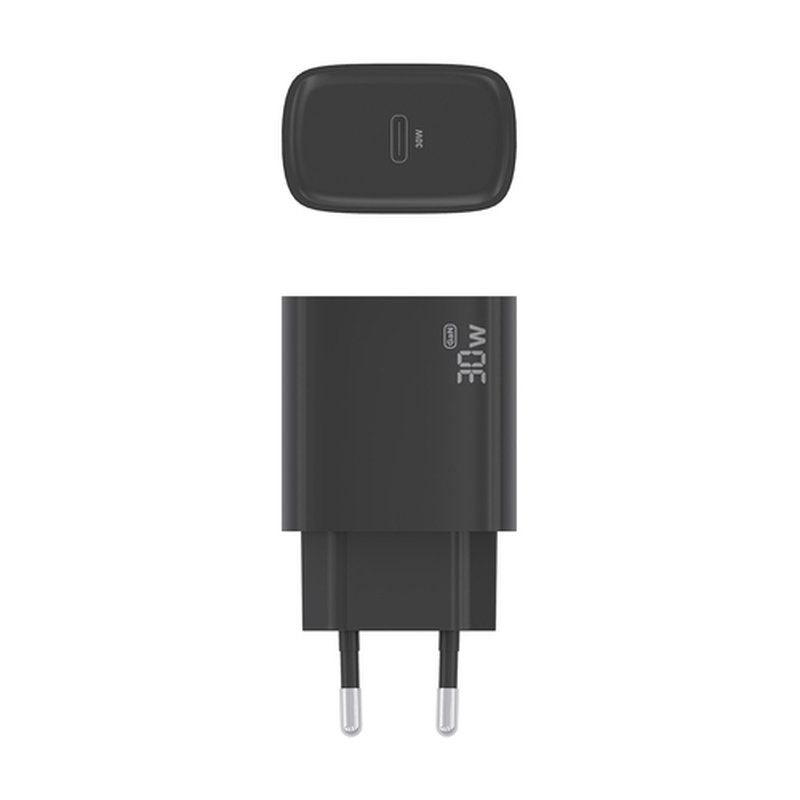 AISENS Cargador GaN 30W, 1xUSB-C PD3.0, Negro AISENS Cargador GaN 30W, 1xUSB-C PD3.0, Negro - Imagen 4