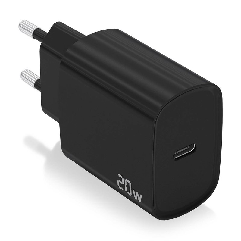 AISENS Cargador USB-C PD3.0 1 Puerto 1xUSB-C 20W, Negro AISENS Cargador USB-C PD3.0 1 Puerto 1xUSB-C 20W, Negro