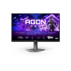 AOC AGON PRO AG276QZD2 pantalla para PC 67,8 cm (26.7") 2560 x 1440 Pixeles Quad HD QD-OLED Gris