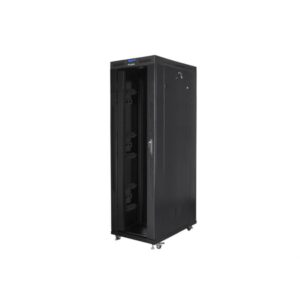 ARMARIO LANBERG RACK 19" 42U 800X1200 FLAT PACK NEGRO PUERTA CRISTAL CON LCD