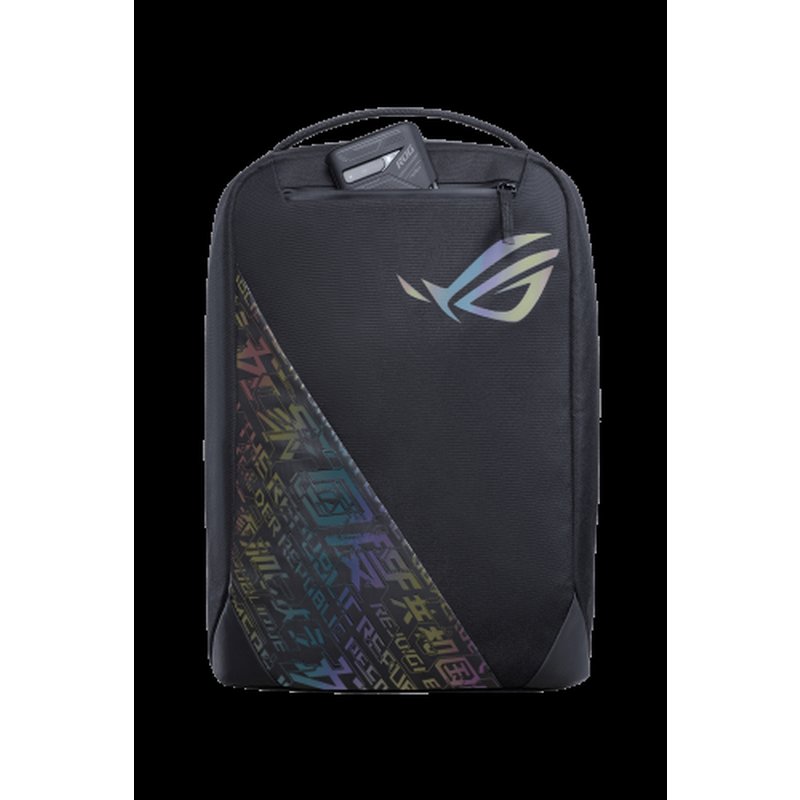ASUS ROG Backpack BP1501G Holographic Edition 43,2 cm (17") Mochila Negro, Gris - Imagen 2