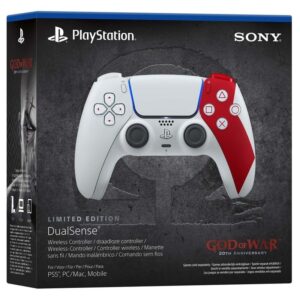 Sony DualSense - God of War 20th Anniversary Limited Edition Rojo, Blanco Bluetooth/USB Gamepad Analógico/Digital PlayStation 5