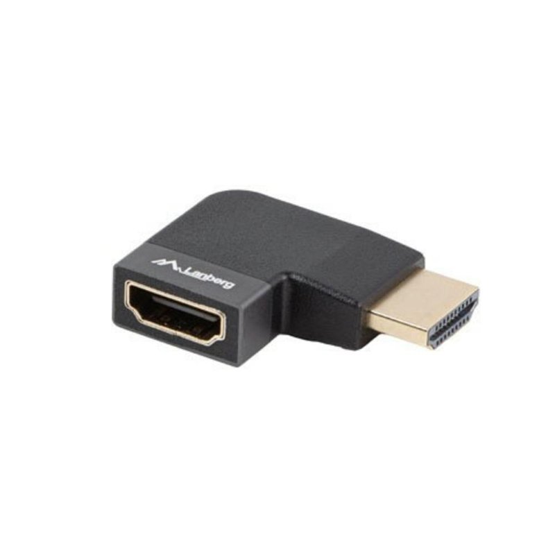 ADAPTADOR 8K LANBERG HDMI(M) A HDMI(H) ANGULO DERECHA ALUMINIO PLATA ADAPTADOR 8K LANBERG HDMI(M) A HDMI(H) ANGULO DERECHA ALUMINIO PLATA
