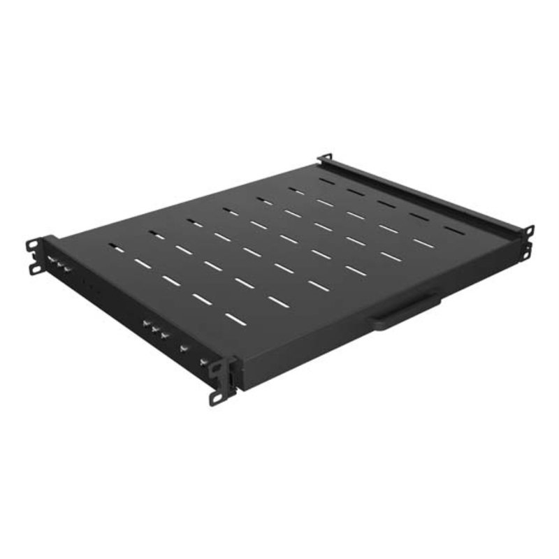 BANDELA LANBERG DESLIZANTE 1U 445X350MM HASTA 35KG RACK 19" NEGRO