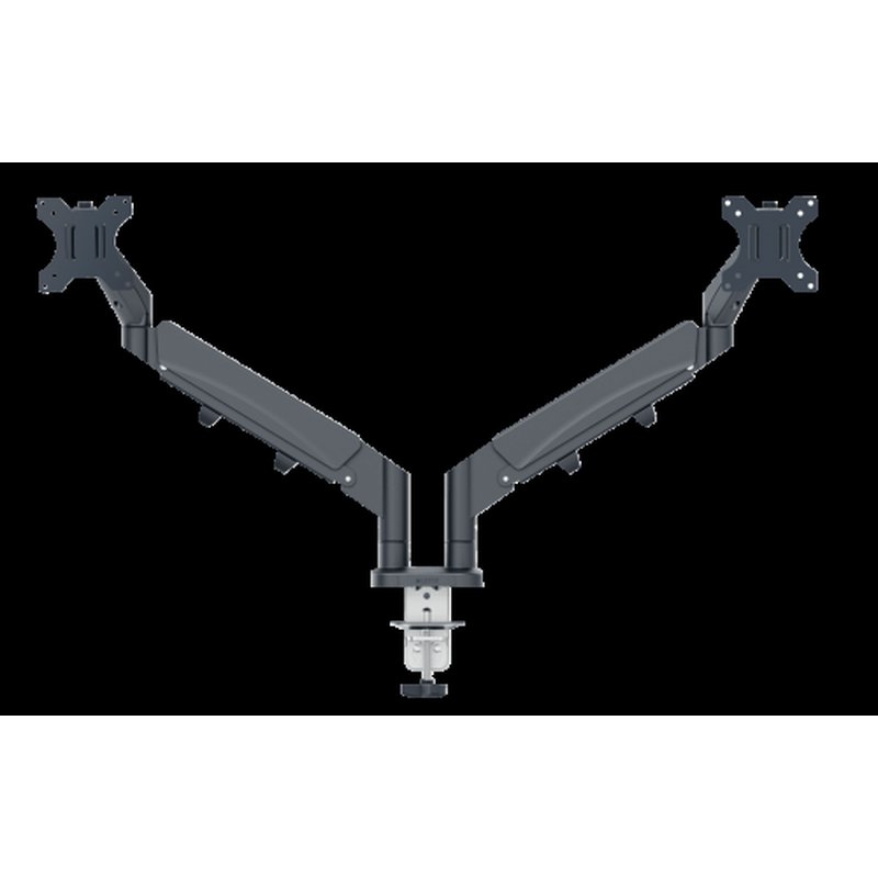 BRAZO PARA MONITOR DUAL ERGO SPACESAVING COLOR GRIS OSCURO LEITZ 65370089