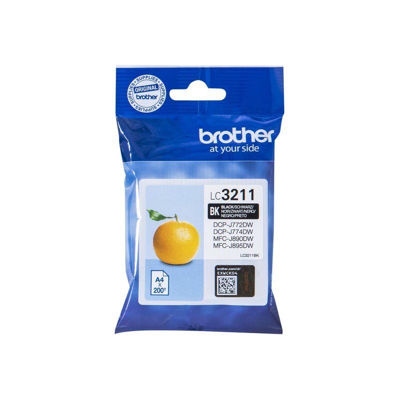 Brother LC3211BK cartucho de tinta 1 pieza(s) Original Negro