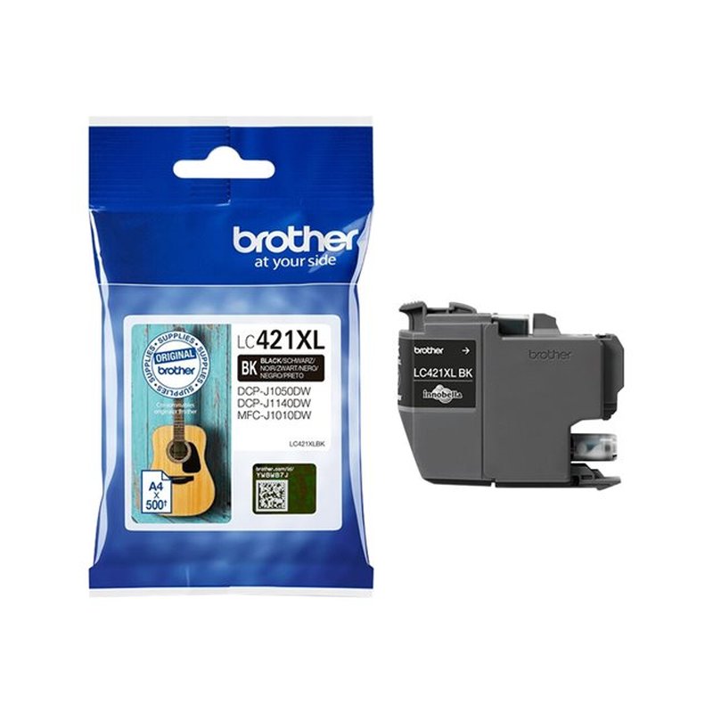 Brother LC421XLBK cartucho de tinta 1 pieza(s) Original Negro - Imagen 3