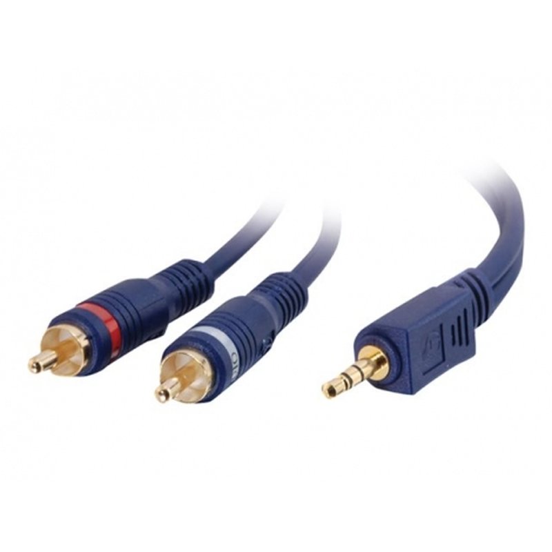 C2G 2m Velocity 3.5mm Stereo Male to Dual RCA Male Y-Cable cable de audio 3,5mm 2 x RCA Negro C2G 2m Velocity 3.5mm Stereo Male to Dual RCA Male Y-Cable cable de audio 3,5mm 2 x RCA Negro