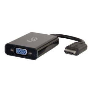 C2G 41351 adaptador de cable de vídeo 0,2032 m HDMI VGA (D-Sub) Negro