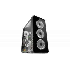 CAJA MEDIATORRE ATX NOX HUMMER TGX RGB CRISTAL TEMPLADO BLACK