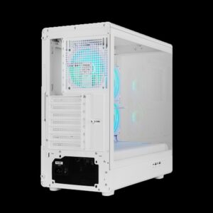 CAJA NOX SEMITORRE FRAMELESS HUMMER SIGNAL ARGB BLANCA USB TYPE C