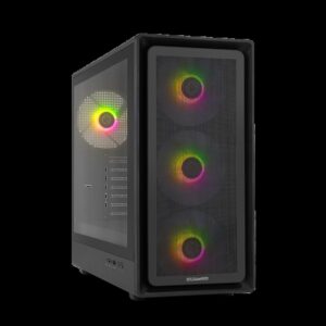 CAJA NOX SEMITORRE HYPERFLOW HUMMER AERO ARGB NEGRO USB 3.0 TYPE C