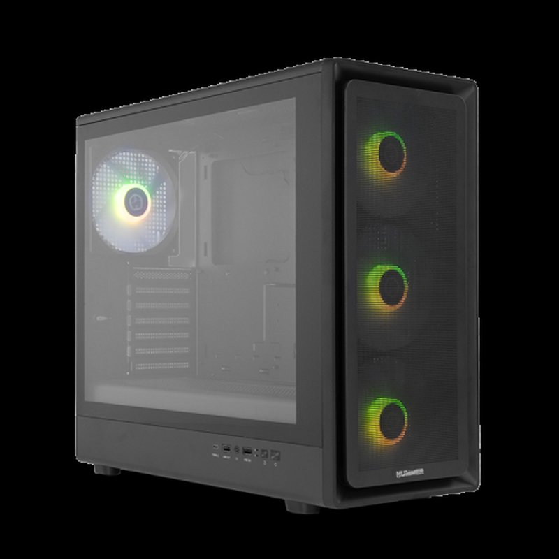 CAJA NOX SEMITORRE HYPERFLOW HUMMER AERO ARGB NEGRO USB 3.0 TYPE C CAJA NOX SEMITORRE HYPERFLOW HUMMER AERO ARGB NEGRO USB 3.0 TYPE C - Imagen 4