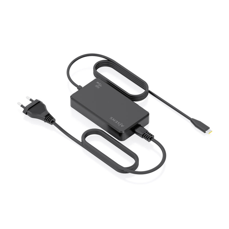 AISENS Cargador De Sobremesa GaN 45W PD3.0 1xUSB-C 1.8m, Negro