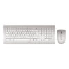 CHERRY DW 8000 teclado Ratón incluido RF inalámbrico QWERTY Español Plata, Blanco