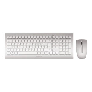 CHERRY DW 8000 teclado Ratón incluido RF inalámbrico QWERTY Español Plata, Blanco