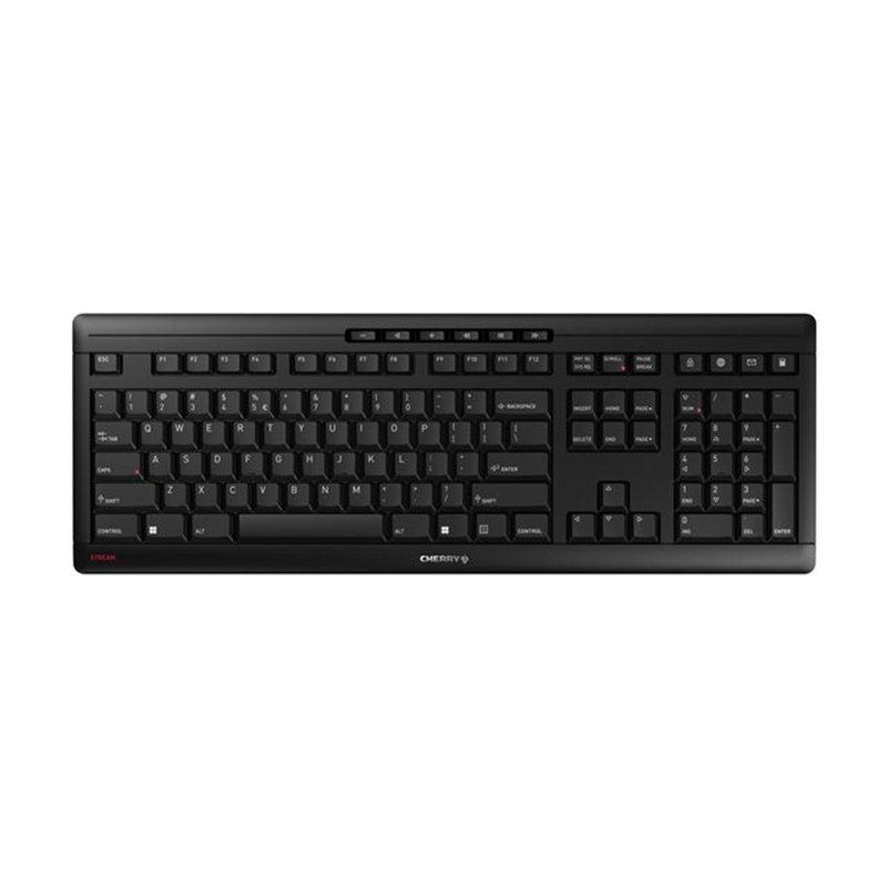 CHERRY Stream Wireless teclado RF inalámbrica + USB QWERTY Internacional de EE.UU. Negro CHERRY Stream Wireless teclado RF inalámbrica + USB QWERTY Internacional de EE.UU. Negro