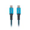 CABLE USB-C 4.0 LANBERG MACHO/MACHO 0.5M 100W 8K 30HZ NEGRO/AZUL CABLE USB-C 4.0 LANBERG MACHO/MACHO 0.5M 100W 8K 30HZ NEGRO/AZUL