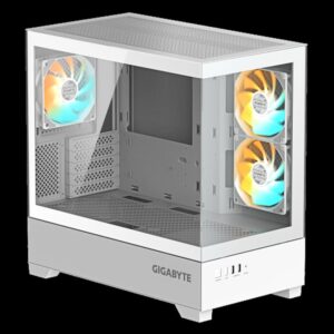 Alternative view of CAJA GIGABYTE M-ATX C201PI 3XVENT 120MM BLANCA