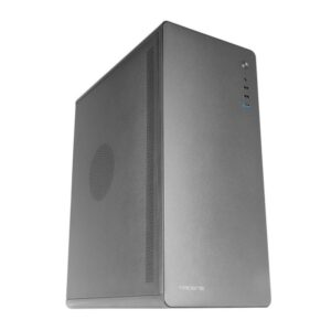Tacens ENSIS, Caja PC ATX, Diseño Completamente Metálico, Estructura Robusta Ultrarresistente, Semitorre con Ventilador 120mm FDB Ultrasilencioso, USB 3.0, Negro