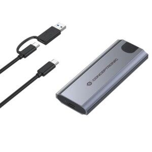Conceptronic DANTE05G caja para disco duro externo Caja externa para unidad de estado sólido (SSD) Gris M.2