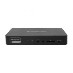 Conceptronic DONN31B base para portátil y replicador de puertos Alámbrico USB 3.2 Gen 2 (3.1 Gen 2) Type-C Negro