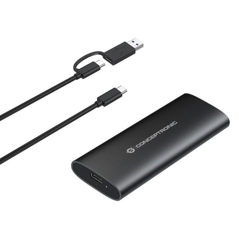 Conceptronic StreamVault DANTE04B caja para disco duro externo Caja externa para unidad de estado sólido (SSD) Negro M.2 Conceptronic StreamVault DANTE04B caja para disco duro externo Caja externa para unidad de estado sólido (SSD) Negro M.2