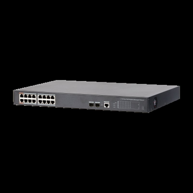 DAHUA - DH-PFS4218-16GT-240 - SWITCH POE 16 PUERTOS GIGABIT + 2 SFP UPLINK GIGABIT 240W 802.3AT MANEJABLE LAYER 2 DAHUA - DH-PFS4218-16GT-240 - SWITCH POE 16 PUERTOS GIGABIT + 2 SFP UPLINK GIGABIT 240W 802.3AT MANEJABLE LAYER 2