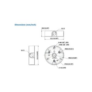 (DH-PFA136) DAHUA CAJA DE CONEXIONES DE ALUMINIO PARA HDW7 HDBW5. V2 (DH-PFA136) DAHUA CAJA DE CONEXIONES DE ALUMINIO PARA HDW7 HDBW5. V2