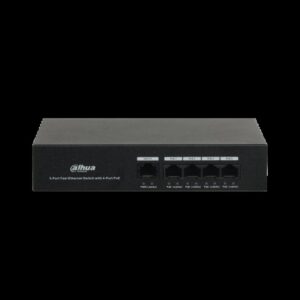 (DH-PFS3005-4ET-36) DAHUA SWITCH POE 4 PUERTOS + 1